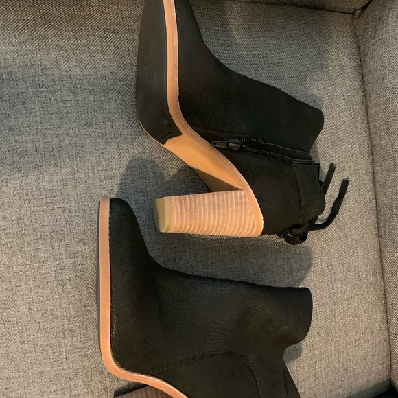 Vince Camuto Black Silk Goat Boots - Picture 5 of 6